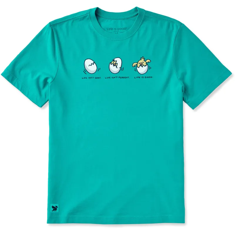Men's Life Isn't Easy Hatchling Short Sleeve Crusher Tee sold by Life is Good