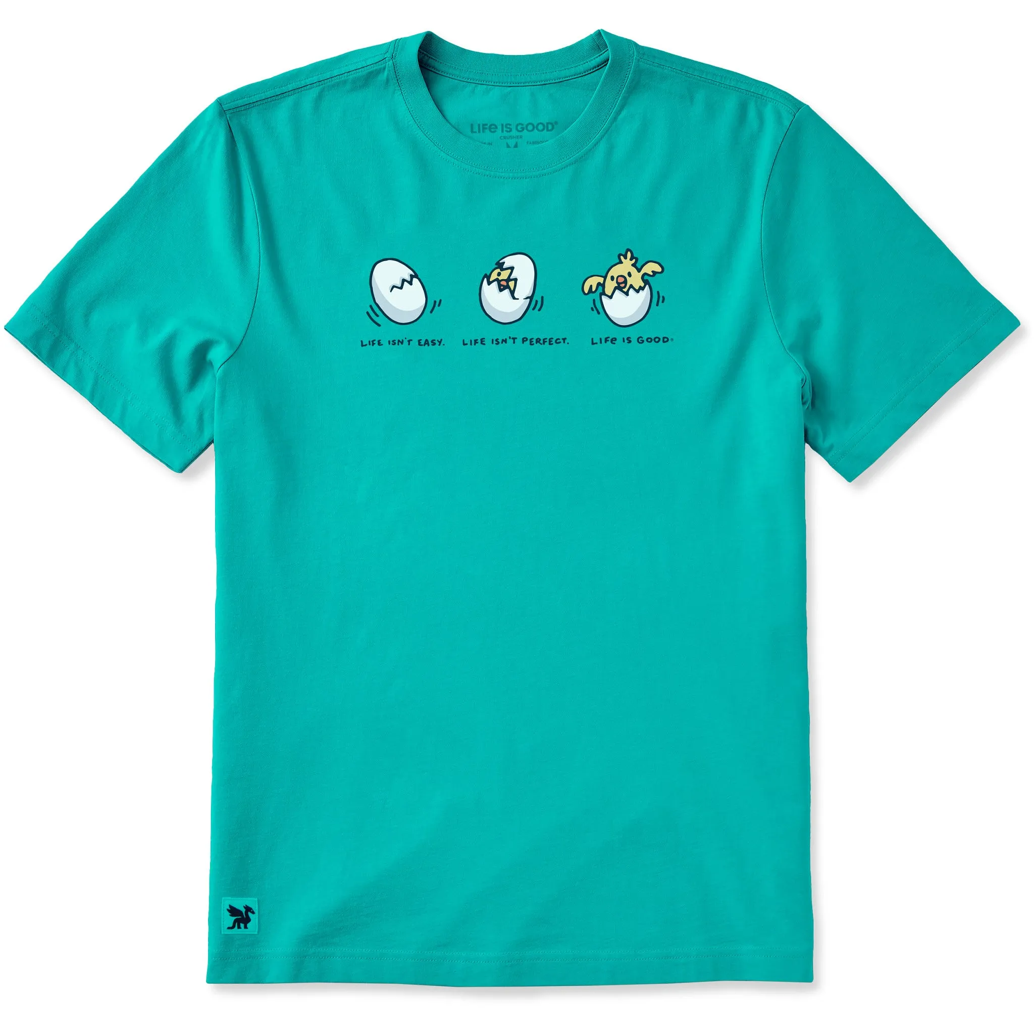 Men's Life Isn't Easy Hatchling Short Sleeve Crusher Tee sold by Life is Good