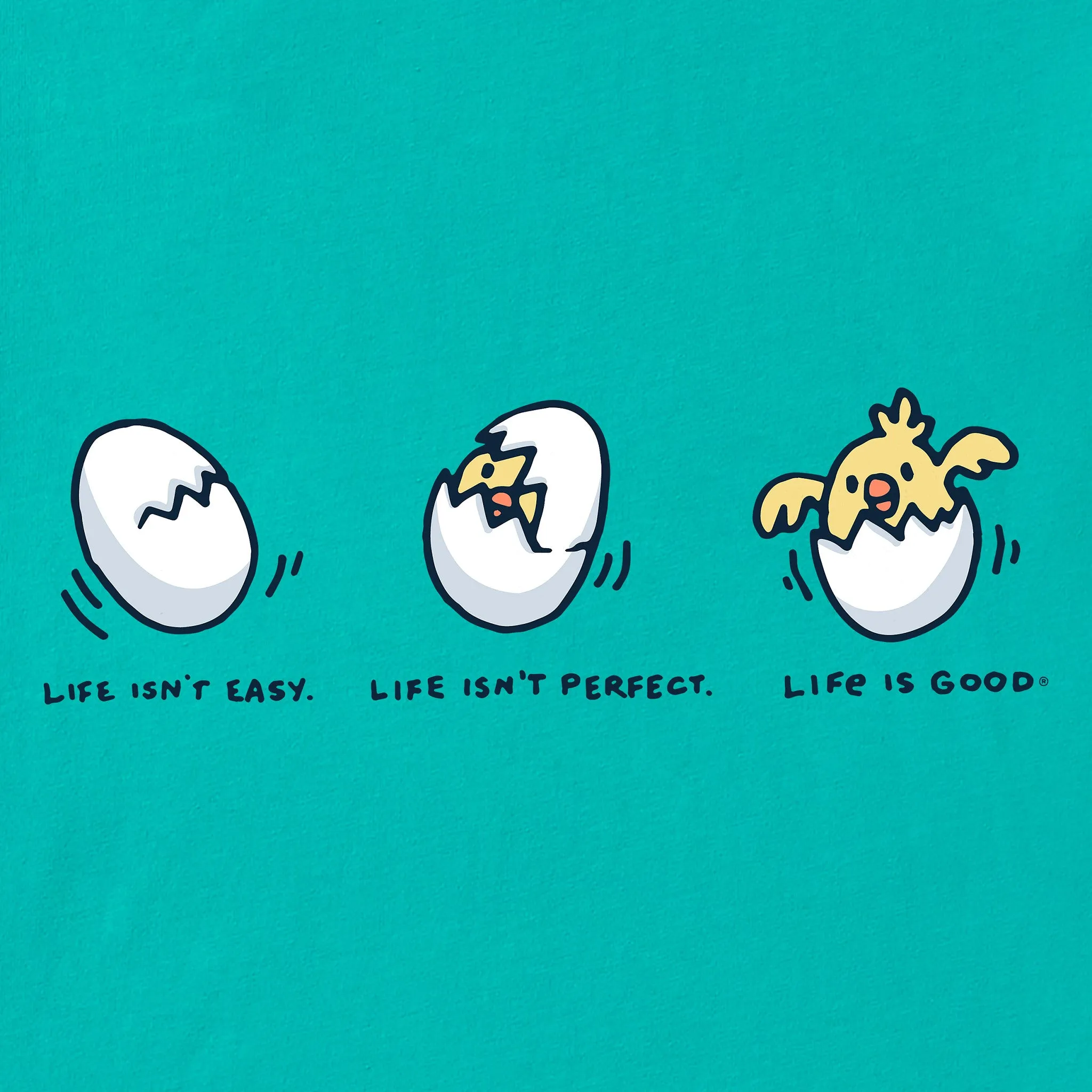 Men's Life Isn't Easy Hatchling Short Sleeve Crusher Tee sold by Life is Good product image thumbnail 2