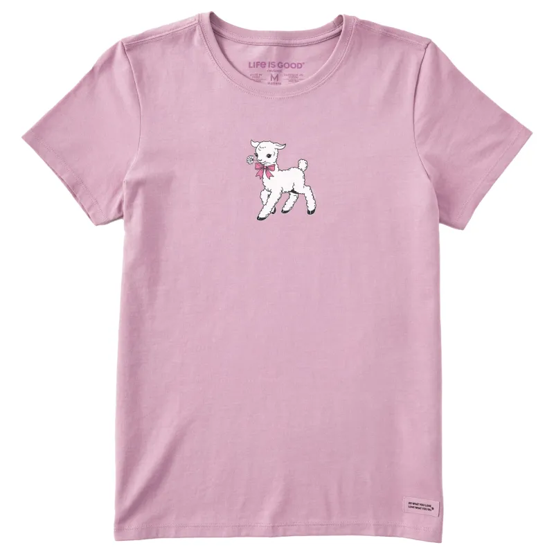 Women's Little Lamb Short Sleeve Crusher Tee made by Life is Good