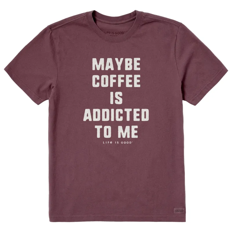 Men's Coffee Love Short Sleeve Crusher Tee made by Life is Good