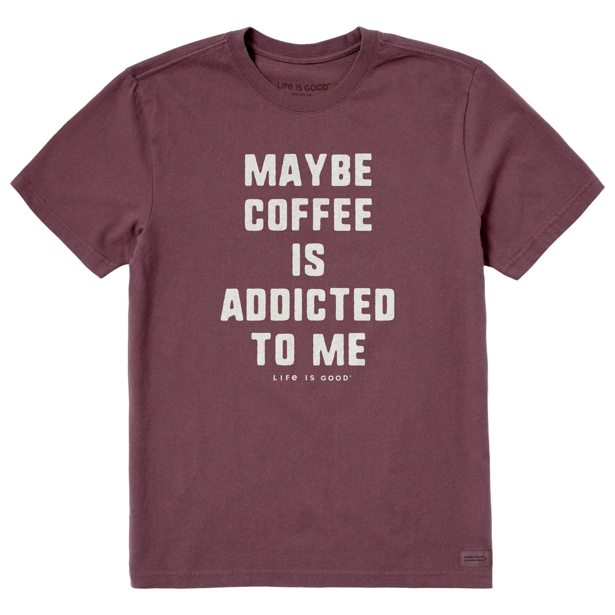 Men's Coffee Love Short Sleeve Crusher Tee sold by Life is Good