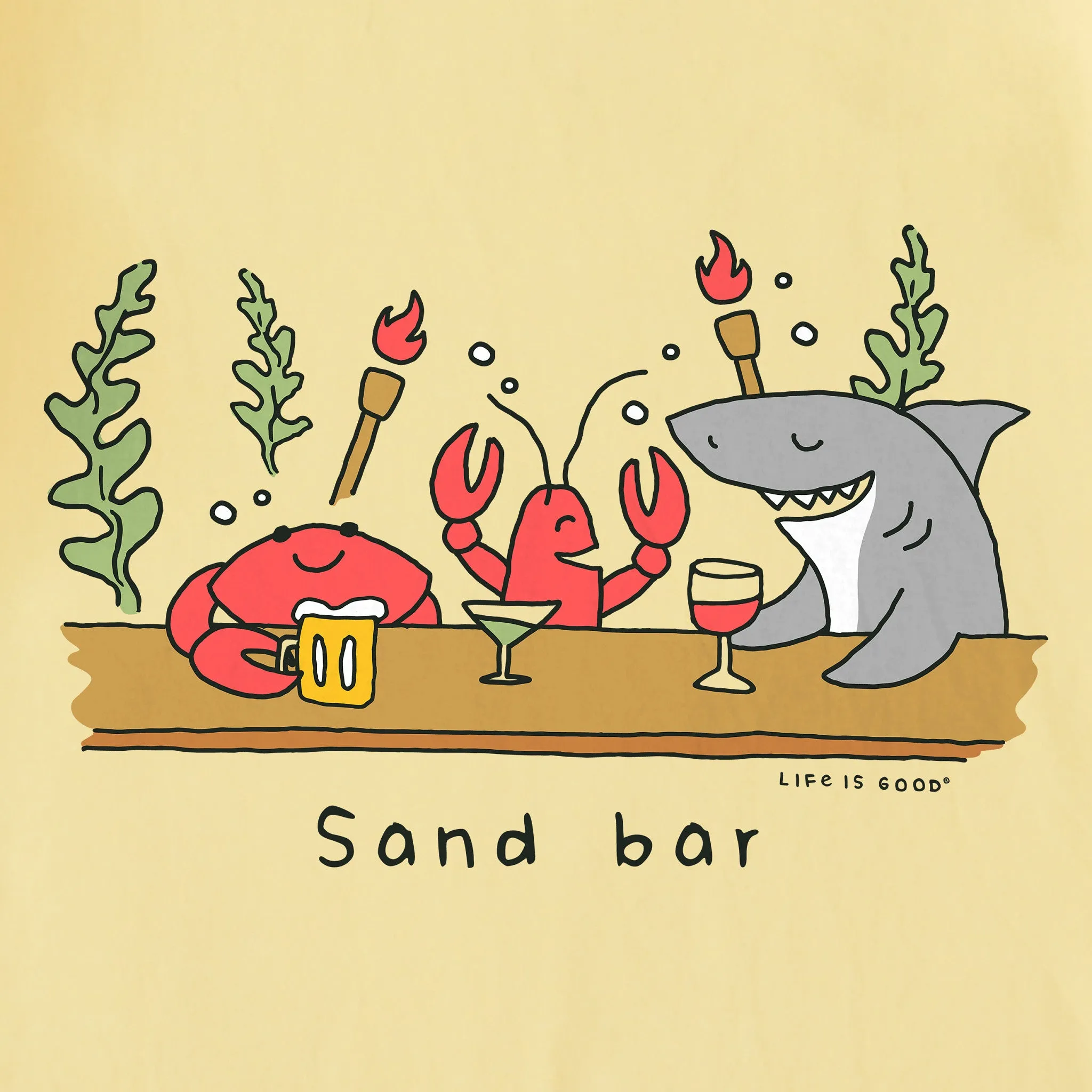 Men's Sand Bar Short Sleeve Crusher Tee sold by Life is Good product image thumbnail 2