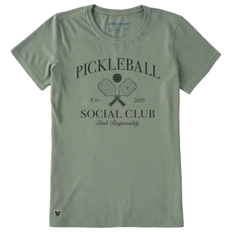 Women's Pickleball Social Club Short Sleeve Crusher Tee sold by Life is Good
