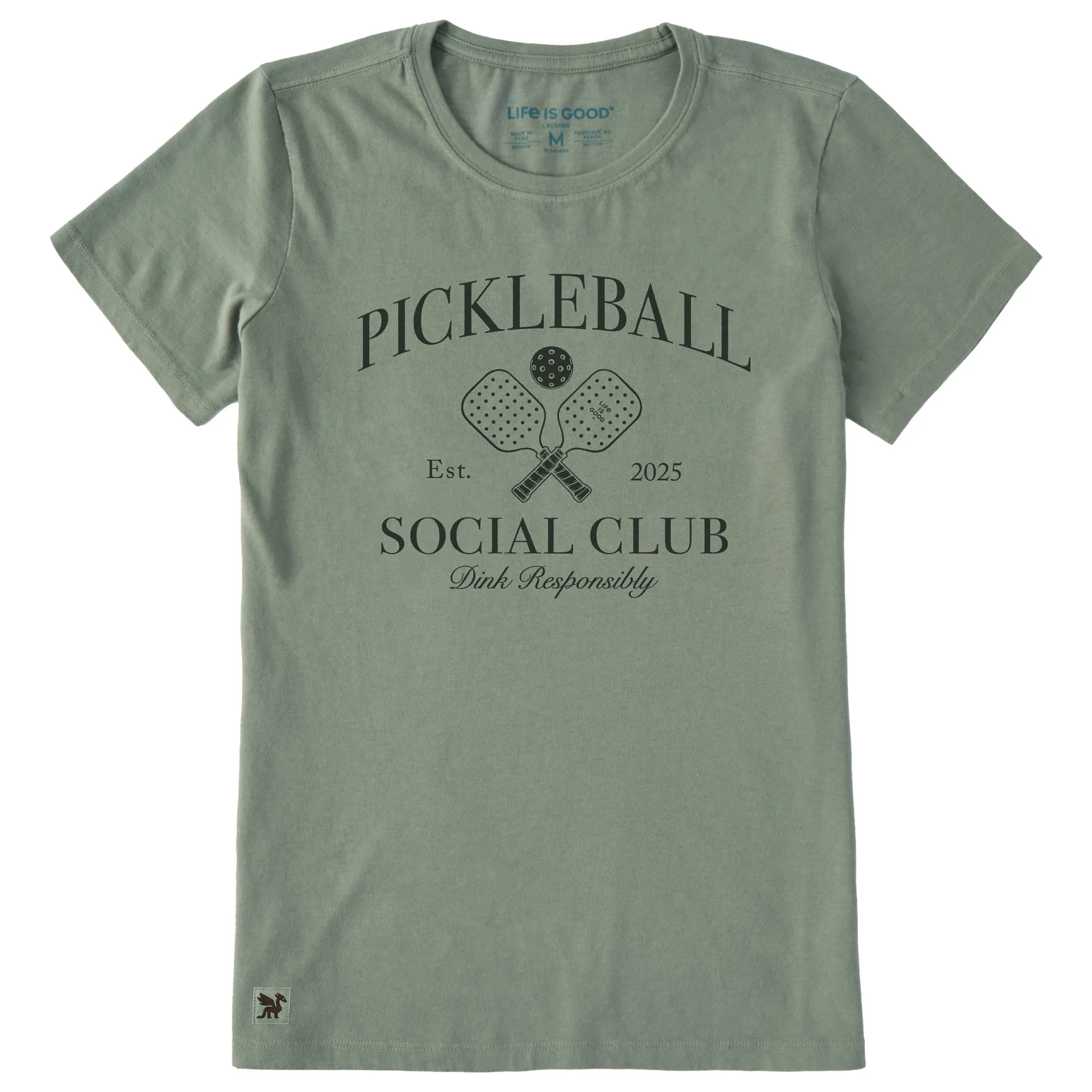 Women's Pickleball Social Club Short Sleeve Crusher Tee sold by Life is Good