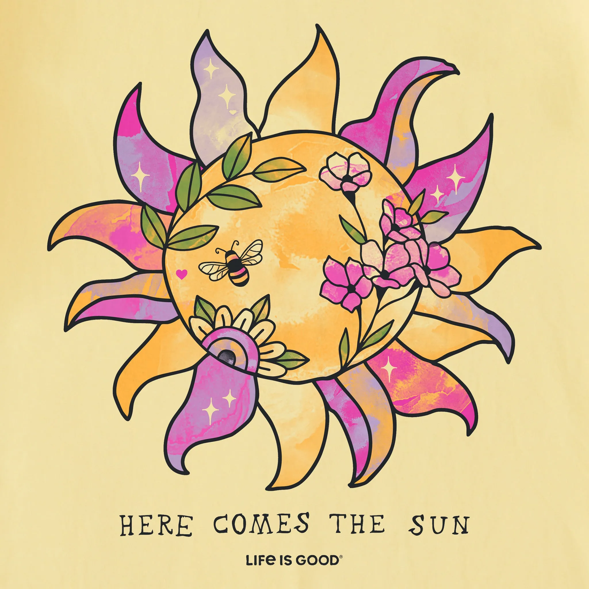 Women's Here Comes the Sunshine Bloom Short Sleeve Crusher-LITE Tee sold by Life is Good product image thumbnail 2