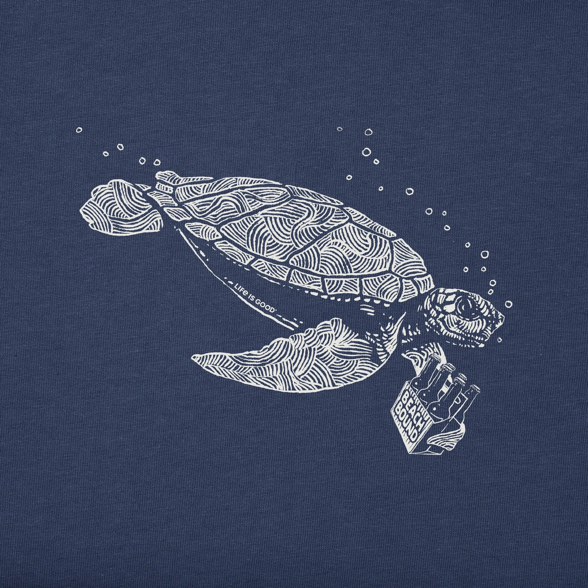 Men's Beach Bound Turtle Short Sleeve Crusher Tee sold by Life is Good product image thumbnail 2