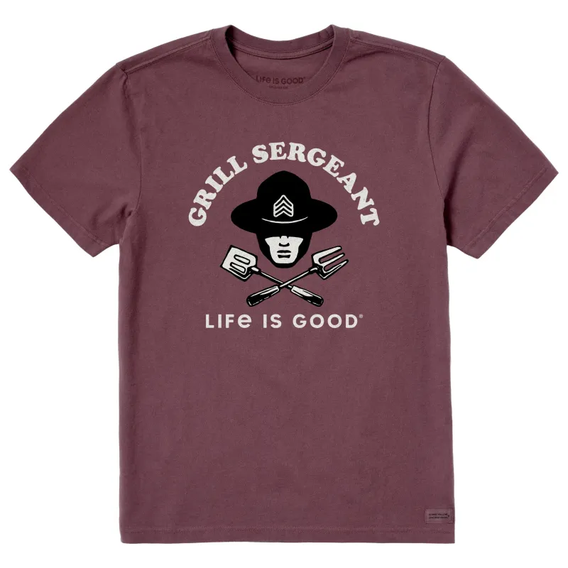 Men's Grill Sergeant Grillin Short Sleeve Crusher Tee sold by Life is Good