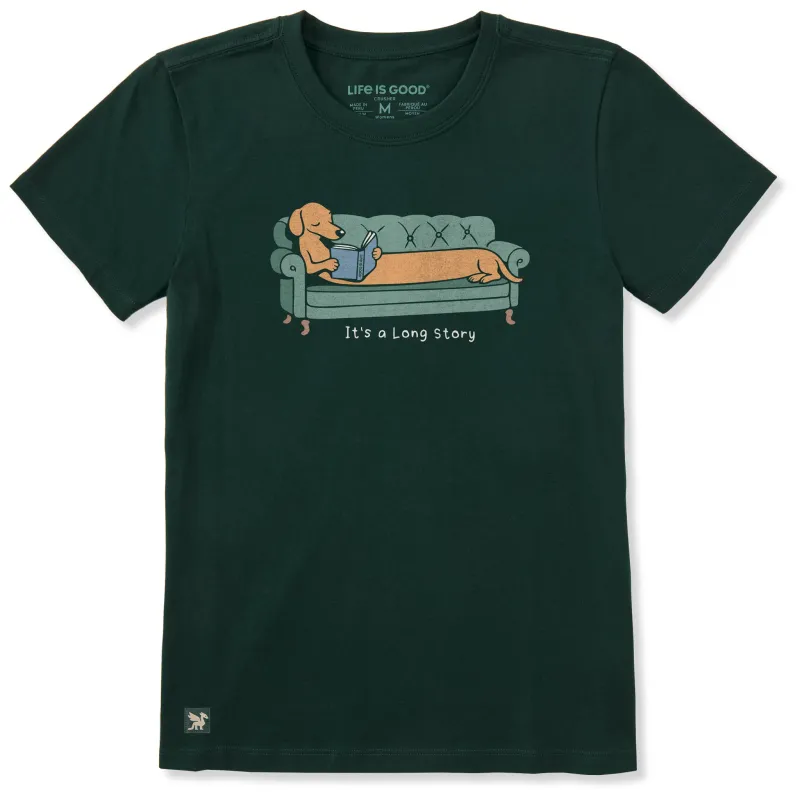 Women's It's a Long Story Short Sleeve Crusher Tee sold by Life is Good