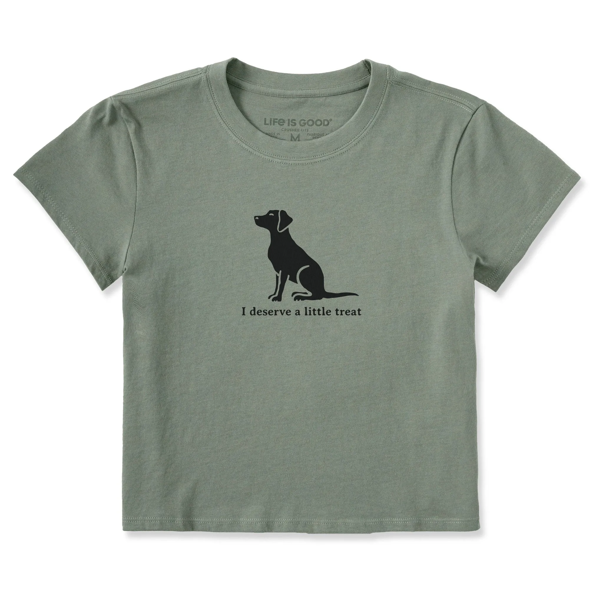 Women's Dog Treat Crusher-LITE Shrunken Tee sold by Life is Good