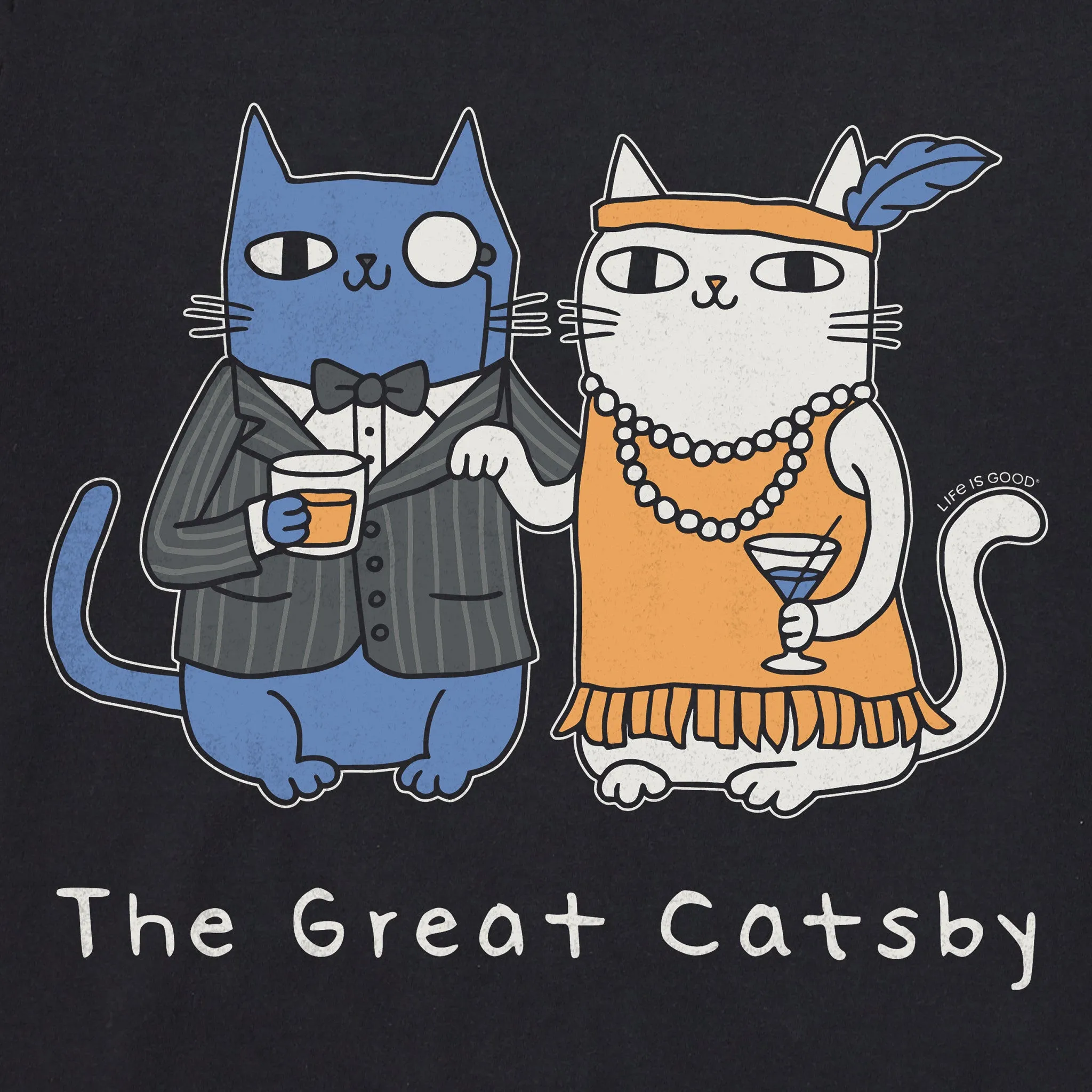 Men's The Great Catsby Short Sleeve Crusher Tee sold by Life is Good product image thumbnail 2