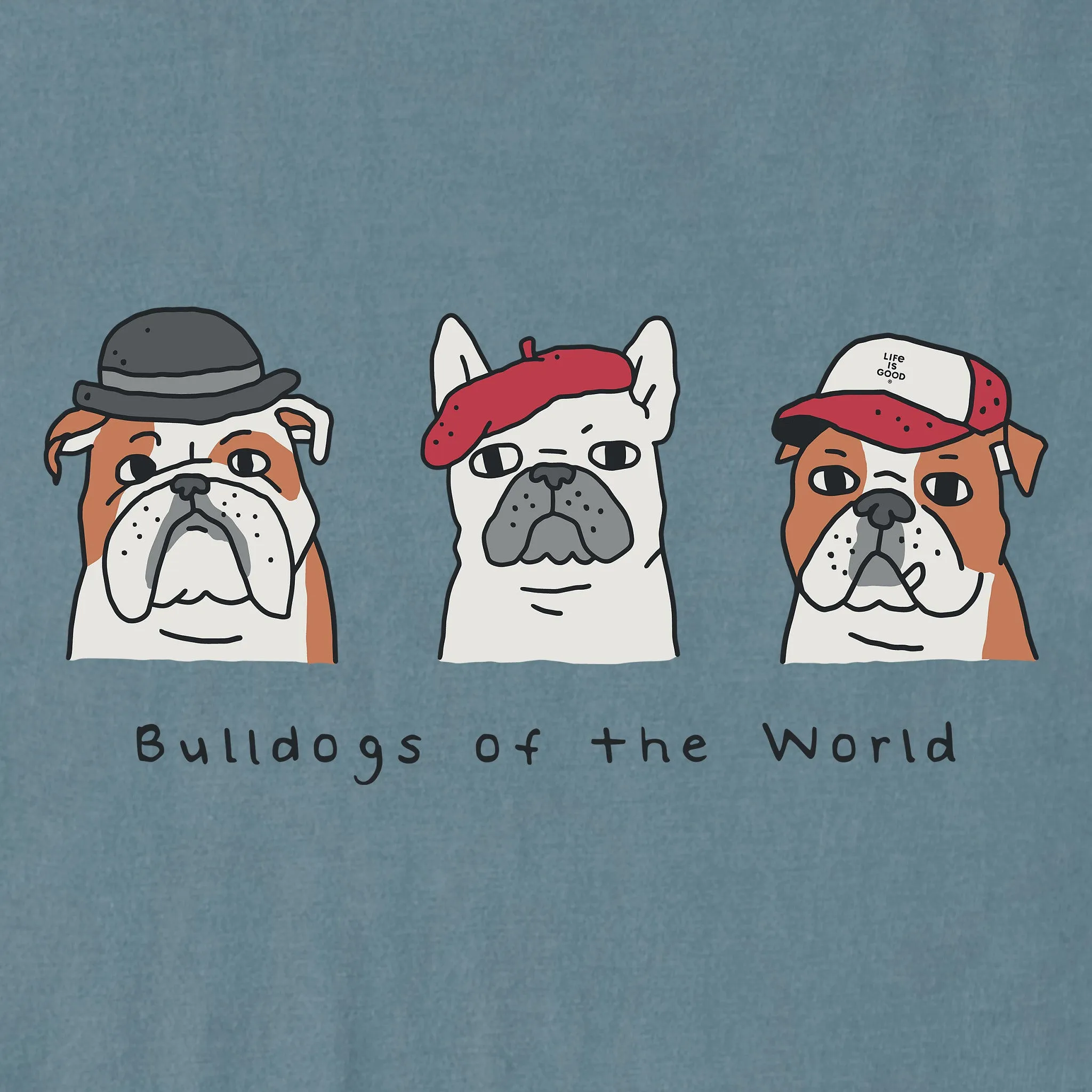 Men's Bulldogs of the World Short Sleeve Crusher Tee sold by Life is Good product image thumbnail 2