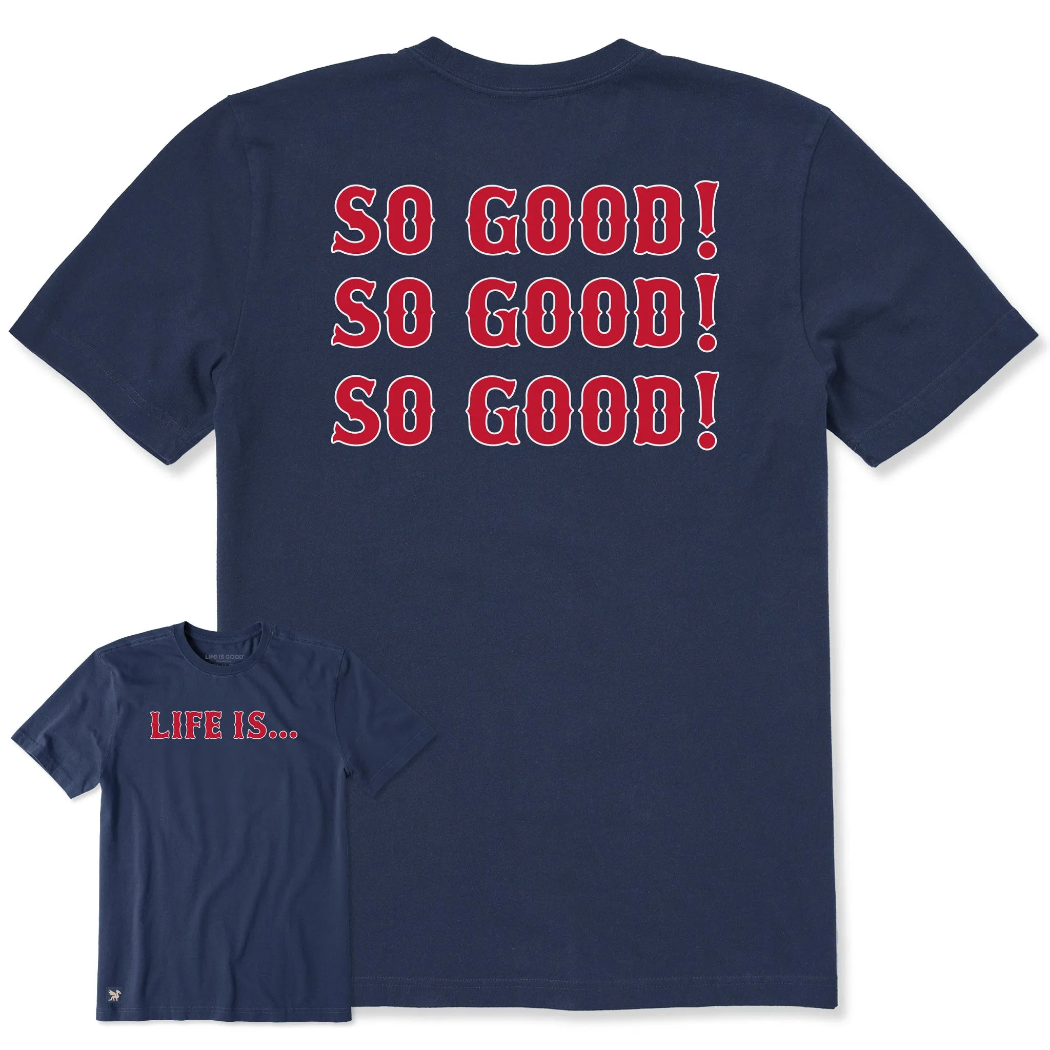 Men's So Good! So Good! So Good! Short Sleeve Crusher Tee sold by Life is Good