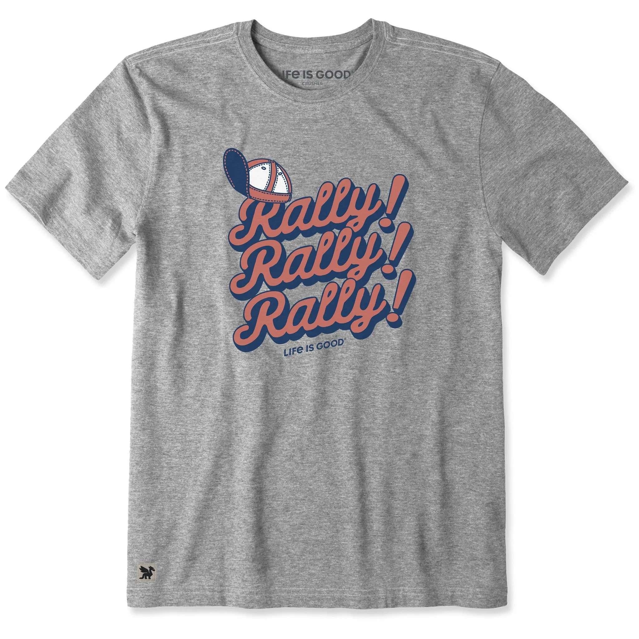 Men's Rally Rally Rally Short Sleeve Crusher Tee sold by Life is Good