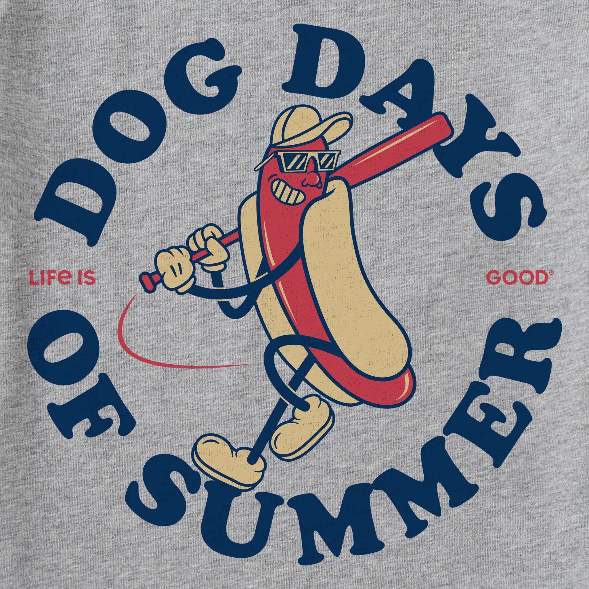 Men's Dog Days of Summer Short Sleeve Crusher Tee sold by Life is Good product image thumbnail 2