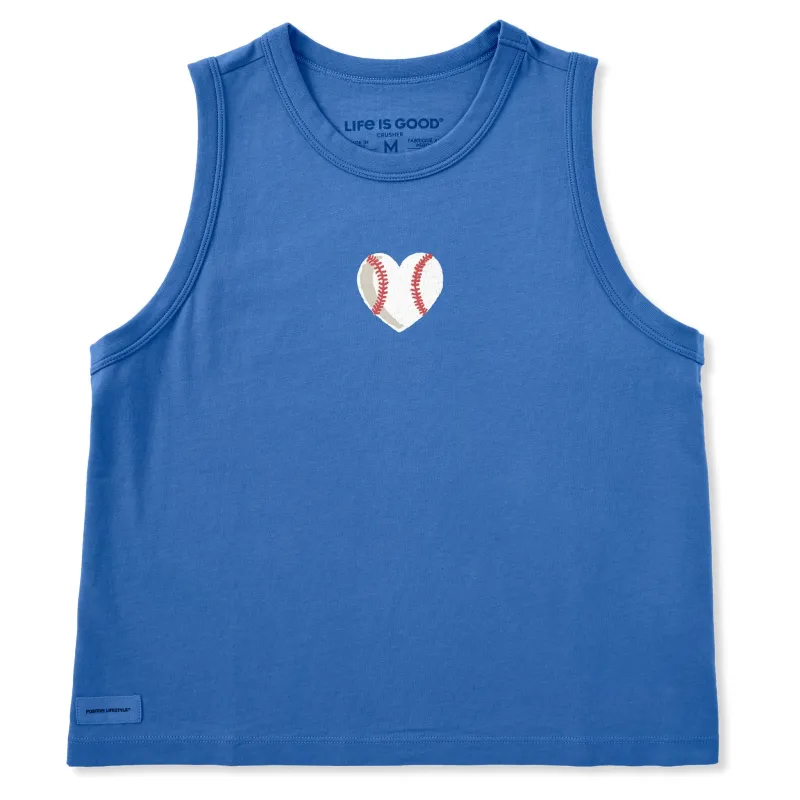 Women's Baseball Heart Crusher Boxy Tank made by Life is Good