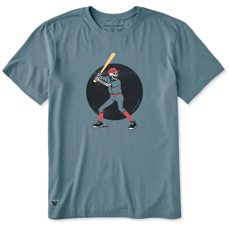 Men's Baseball Skeleton Short Sleeve Crusher Tee made by Life is Good