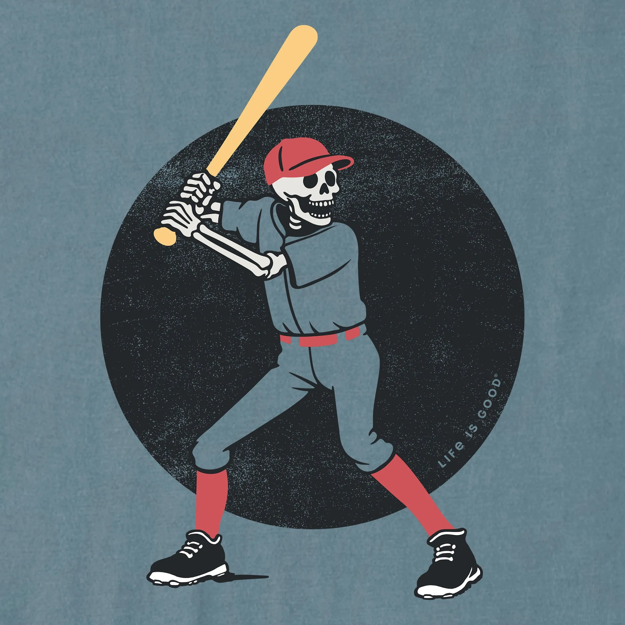 Men's Baseball Skeleton Short Sleeve Crusher Tee sold by Life is Good product image thumbnail 2