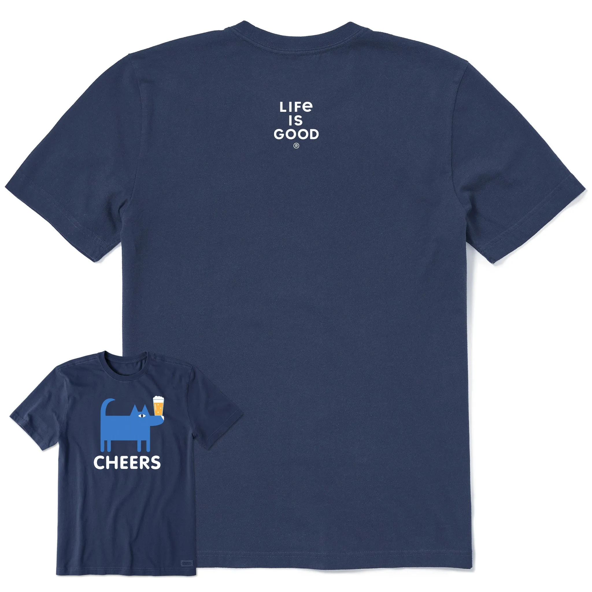 Men's Bert's Beer Dog Short Sleeve Crusher Tee sold by Life is Good product image thumbnail 4
