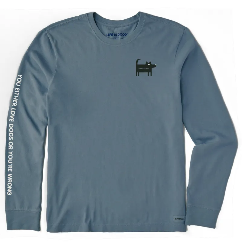 Men's Bert's Love Dogs Long Sleeve Crusher Tee sold by Life is Good