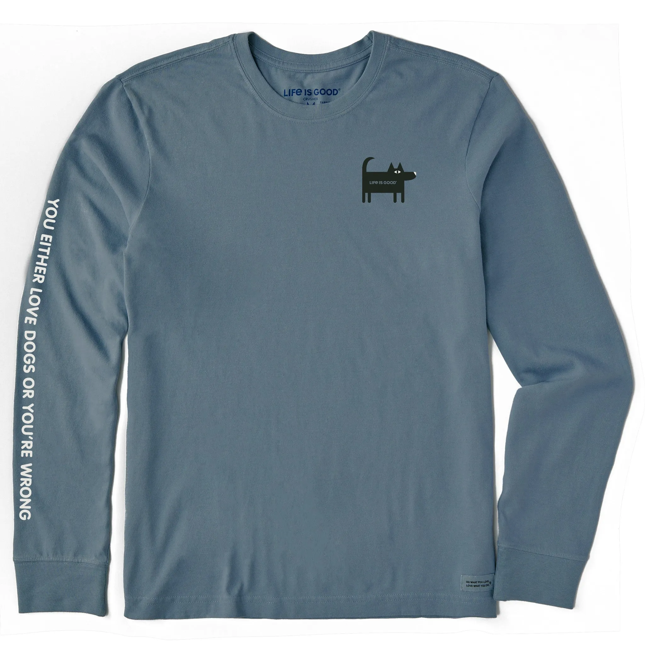 Men's Bert's Love Dogs Long Sleeve Crusher Tee sold by Life is Good