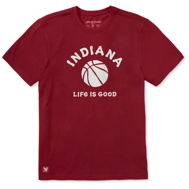 Men's Indiana Basketball Short Sleeve Crusher Tee made by Life is Good