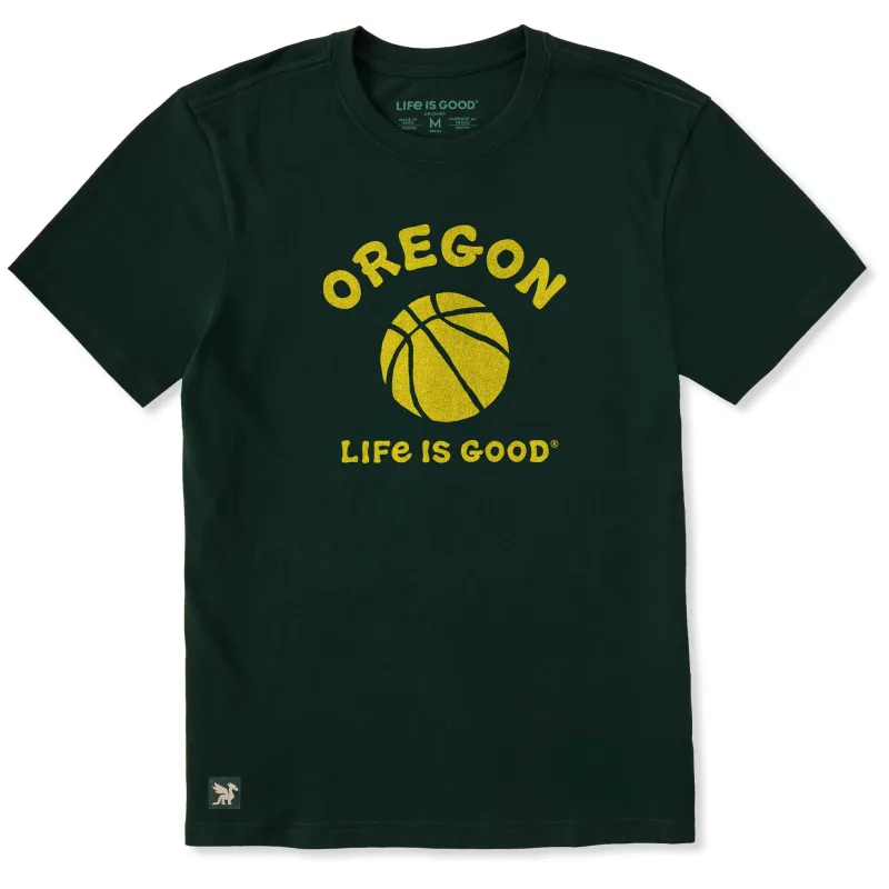 Men's Oregon Basketball Short Sleeve Crusher Tee made by Life is Good