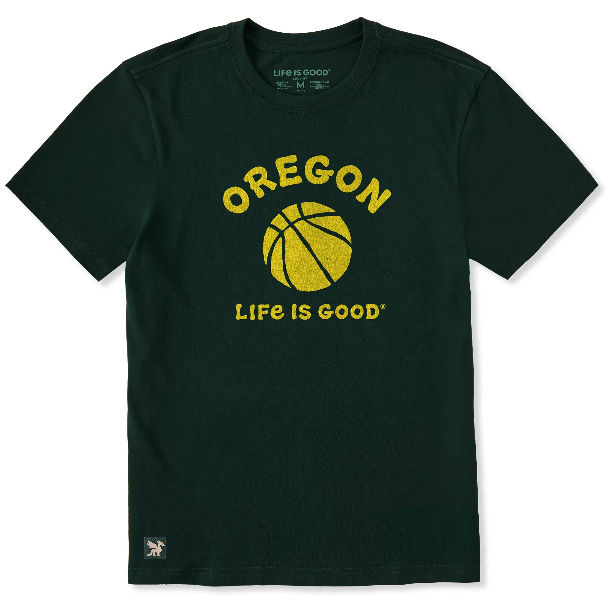 Men's Oregon Basketball Short Sleeve Crusher Tee sold by Life is Good