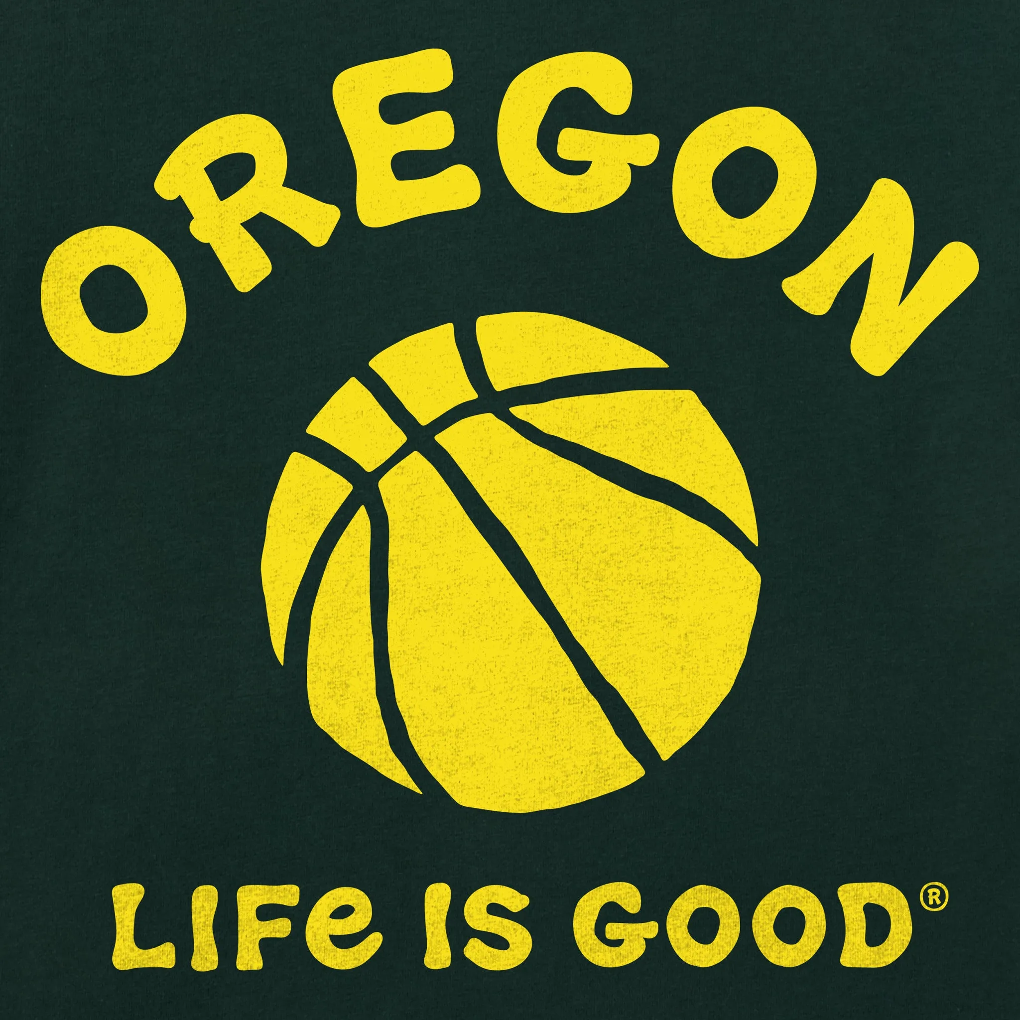 Men's Oregon Basketball Short Sleeve Crusher Tee sold by Life is Good product image thumbnail 2