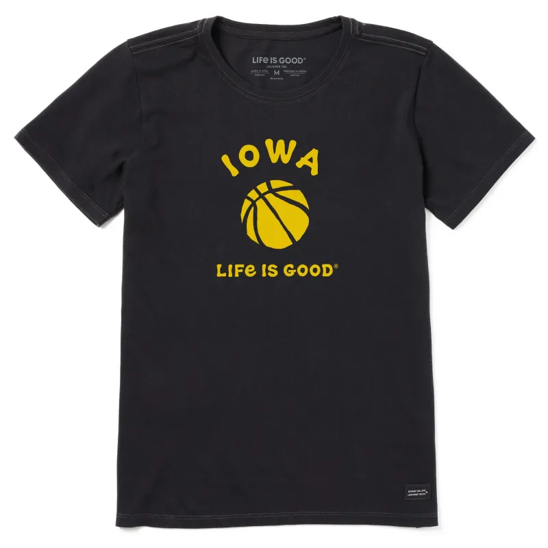 Women's Iowa Basketball Short Sleeve Crusher Tee made by Life is Good