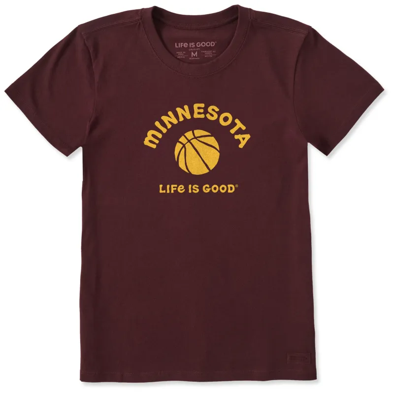 Women's Minnesota Basketball Short Sleeve Crusher Tee made by Life is Good