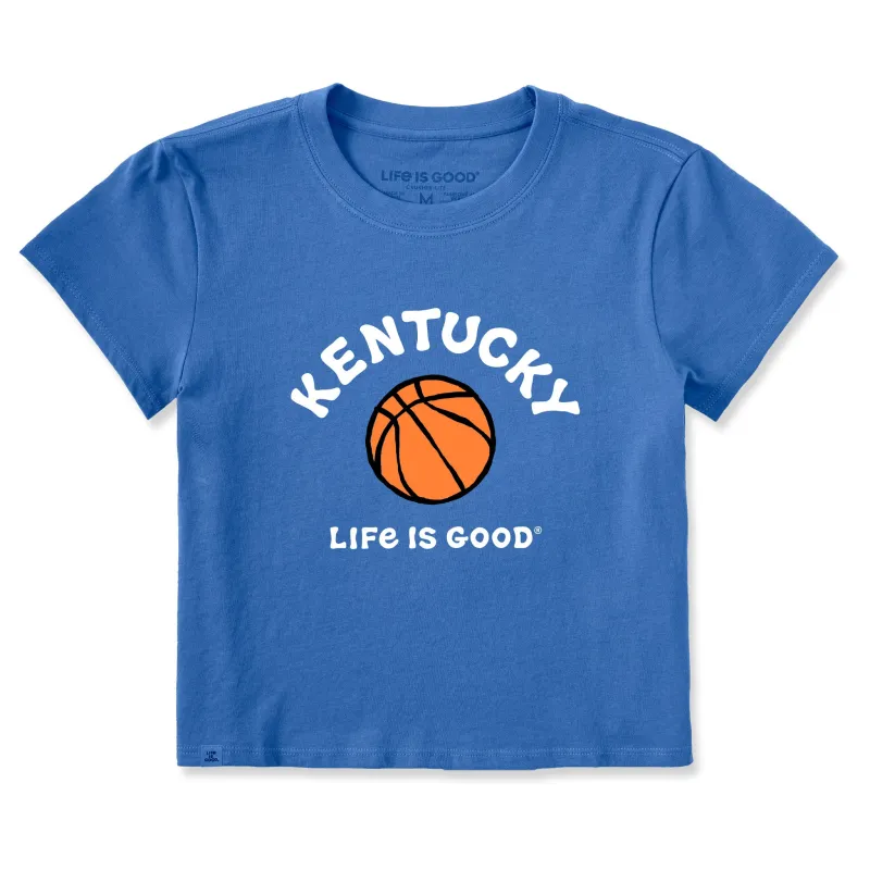 Women's Kentucky Basketball Crusher-LITE Shrunken Tee sold by Life is Good