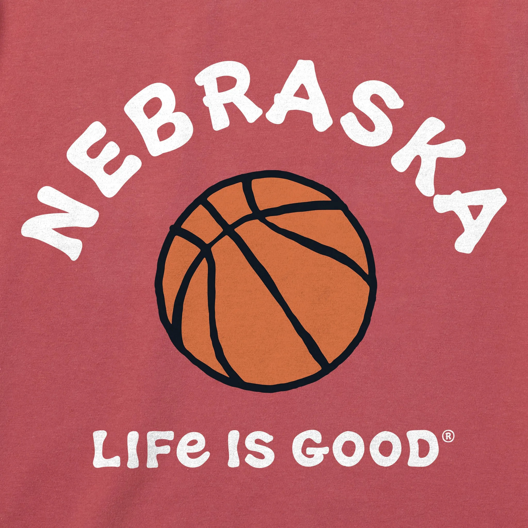 Men's Nebraska Basketball Short Sleeve Crusher Tee sold by Life is Good product image thumbnail 2