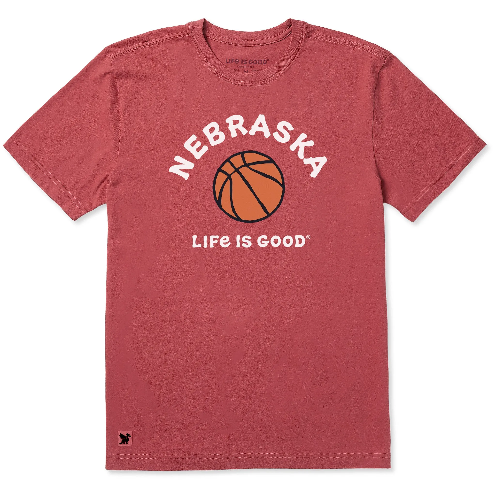 Men's Nebraska Basketball Short Sleeve Crusher Tee sold by Life is Good