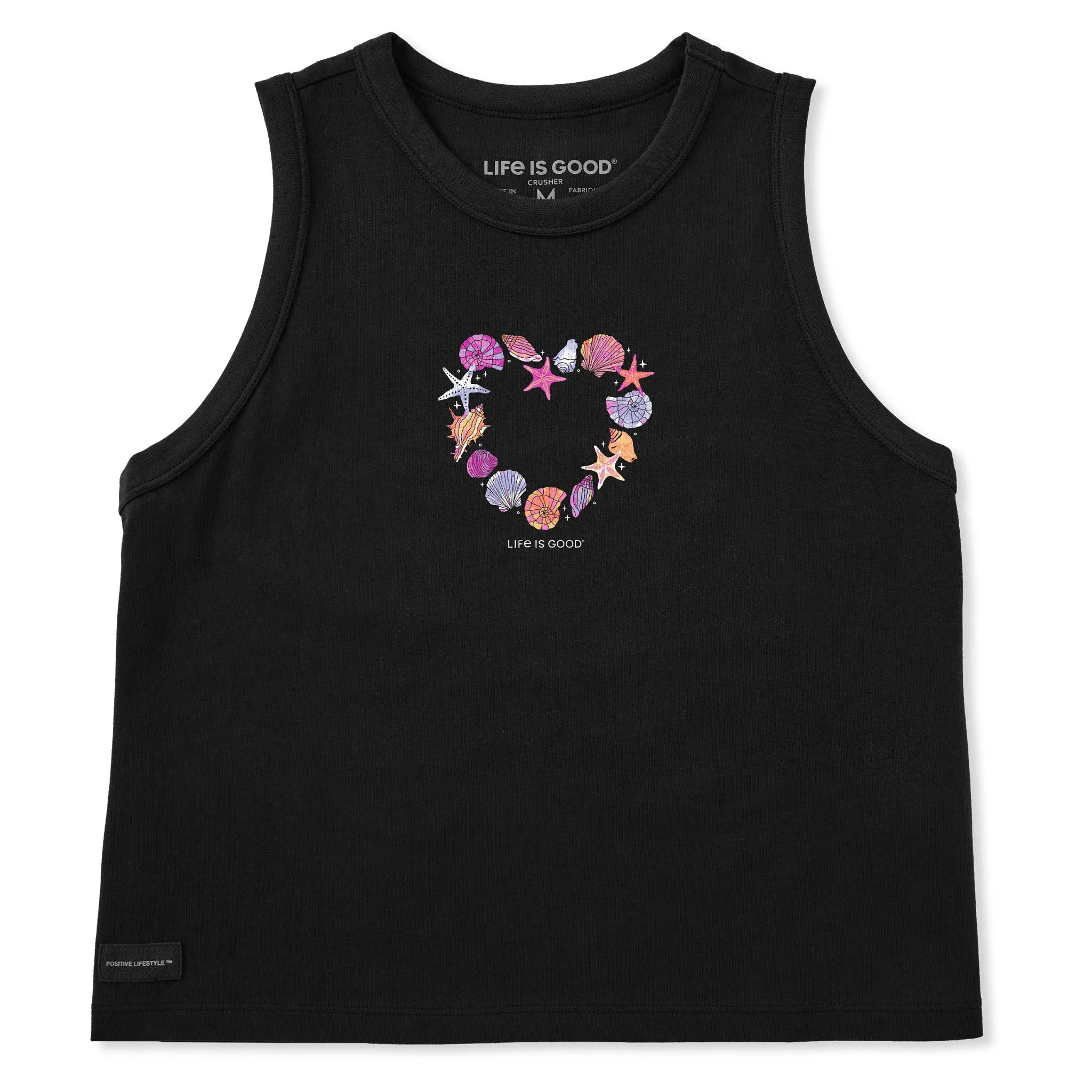 Women's Seashell Heart Crusher Boxy Tank sold by Life is Good