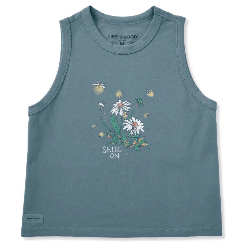 Women's Dreamy Shine On Daisies Crusher Boxy Tank made by Life is Good