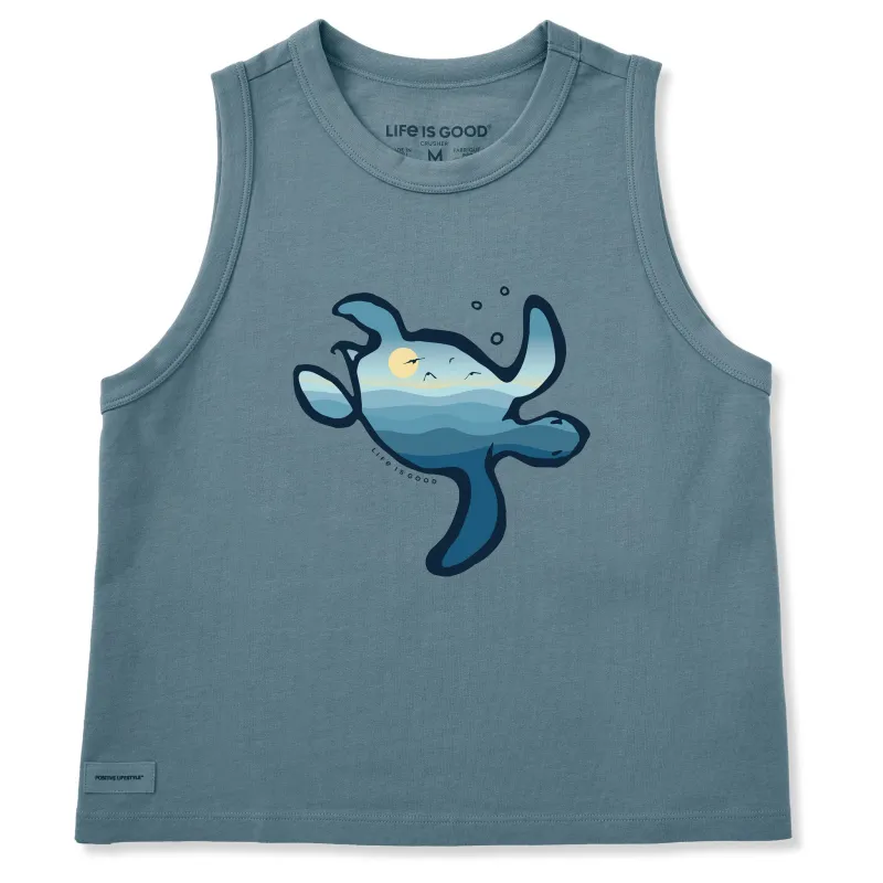 Women's Turtlescape Crusher Boxy Tank made by Life is Good