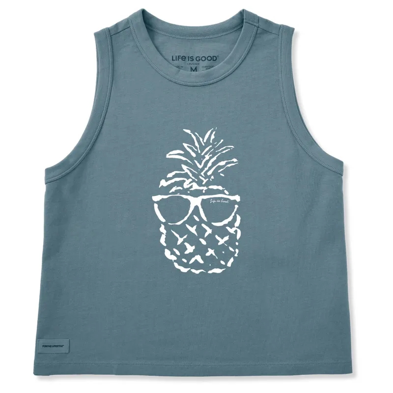 Women's Pineapple Shade Crusher Boxy Tank made by Life is Good