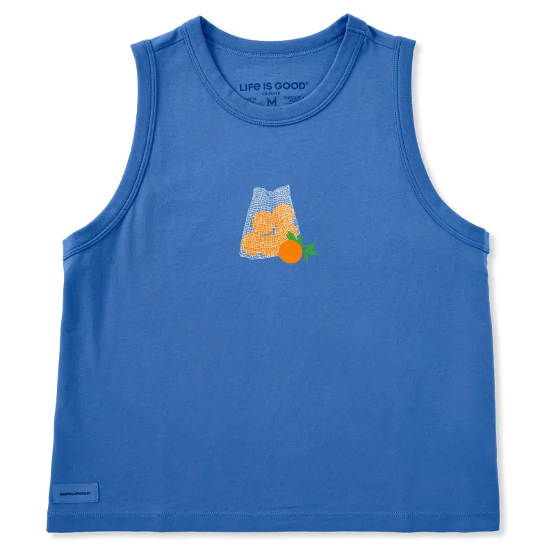 Women's Market Oranges Crusher Boxy Tank made by Life is Good