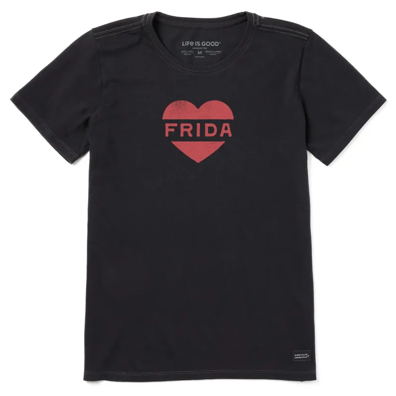 Women's Frida Heart Short Sleeve Crusher Tee made by Life is Good