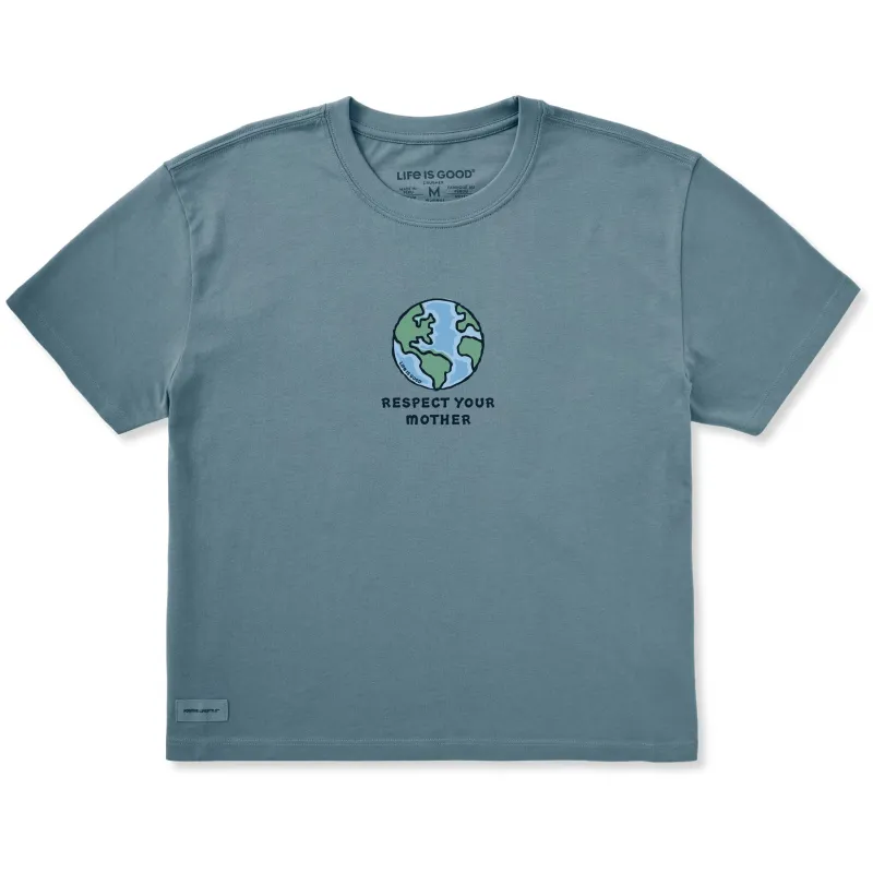 Women's Respect Your Mother Short Sleeve Crusher Boxy Tee made by Life is Good