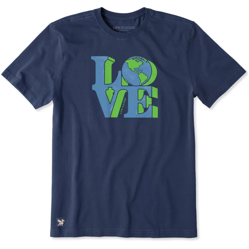 Men's Love Globe Short Sleeve Tee made by Life is Good