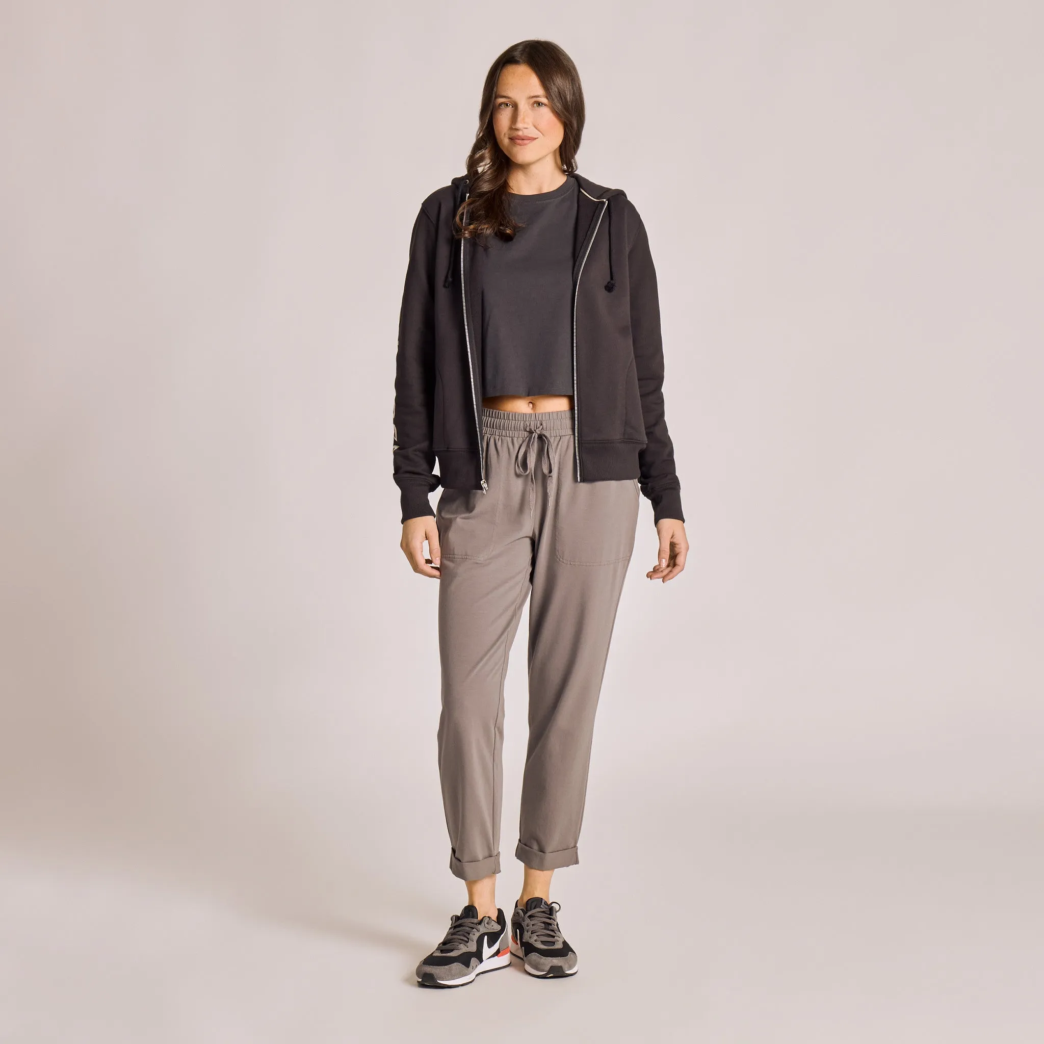 Women's Life is Good Crafty Wordmark Good Vibes Zip Hoodie sold by Life is Good product image thumbnail 5