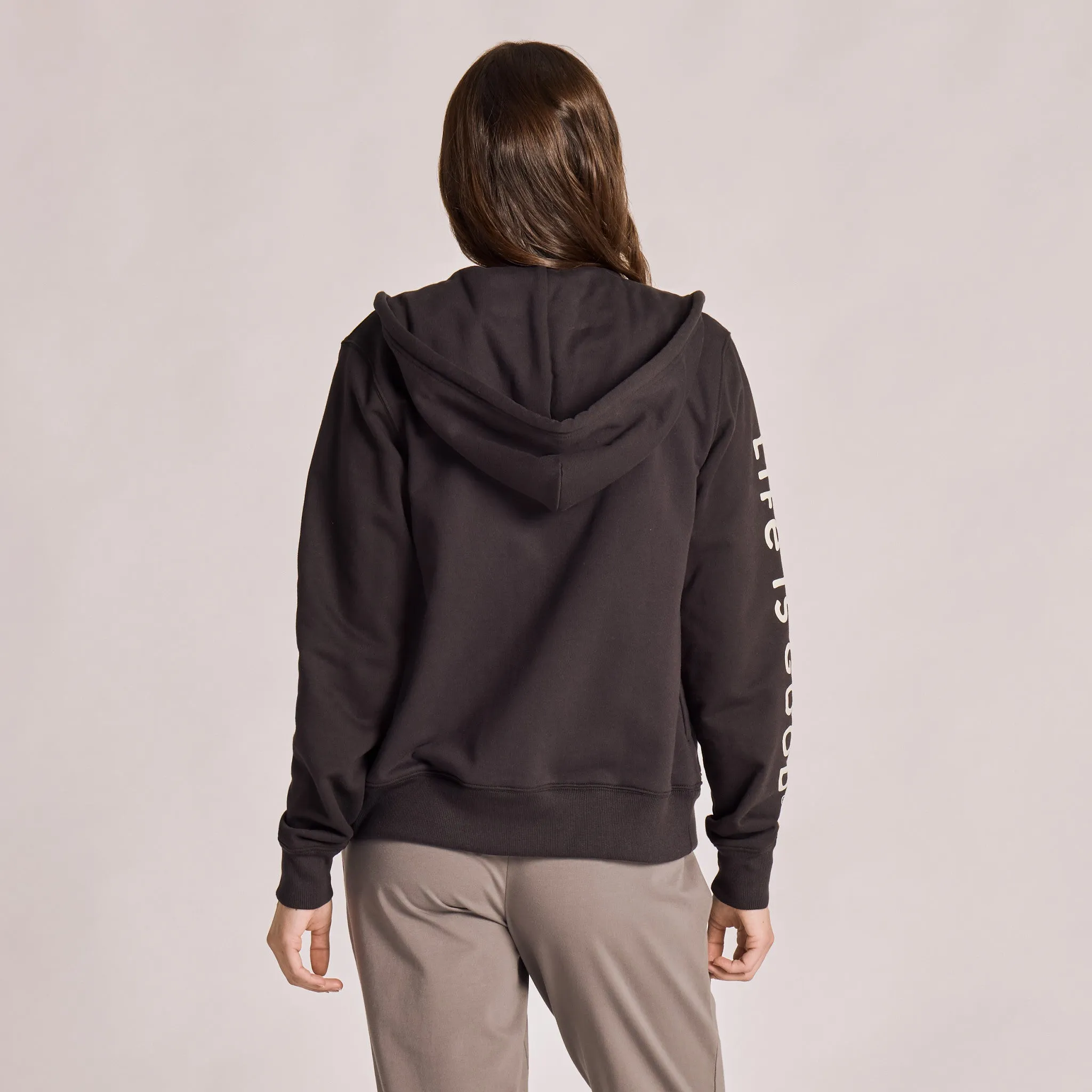 Women's Life is Good Crafty Wordmark Good Vibes Zip Hoodie sold by Life is Good product image thumbnail 3