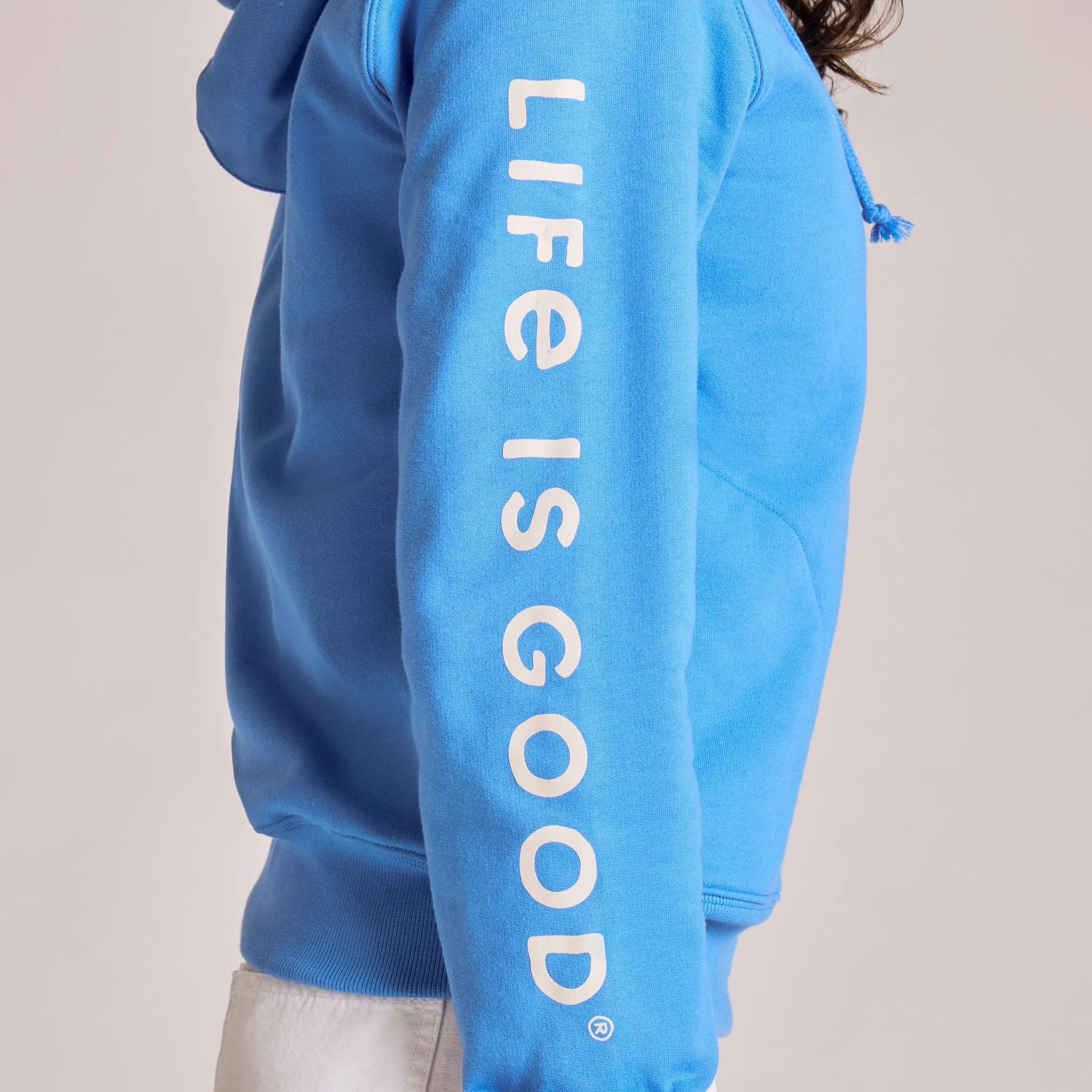Women's Life is Good Crafty Wordmark Good Vibes Zip Hoodie sold by Life is Good product image thumbnail 2