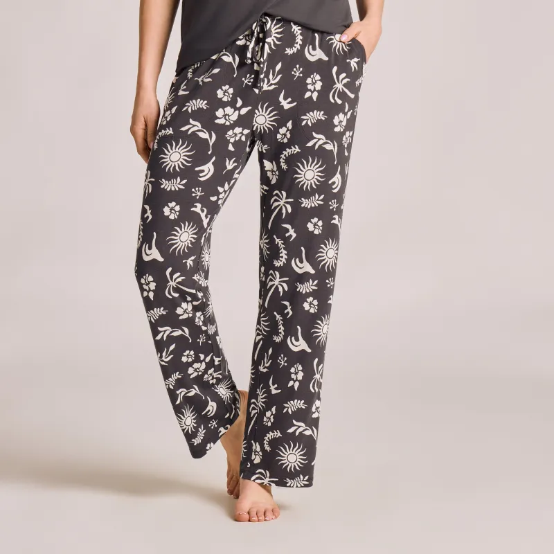 Women's Celestial Beach Pattern Lightweight Sleep Pant made by Life is Good