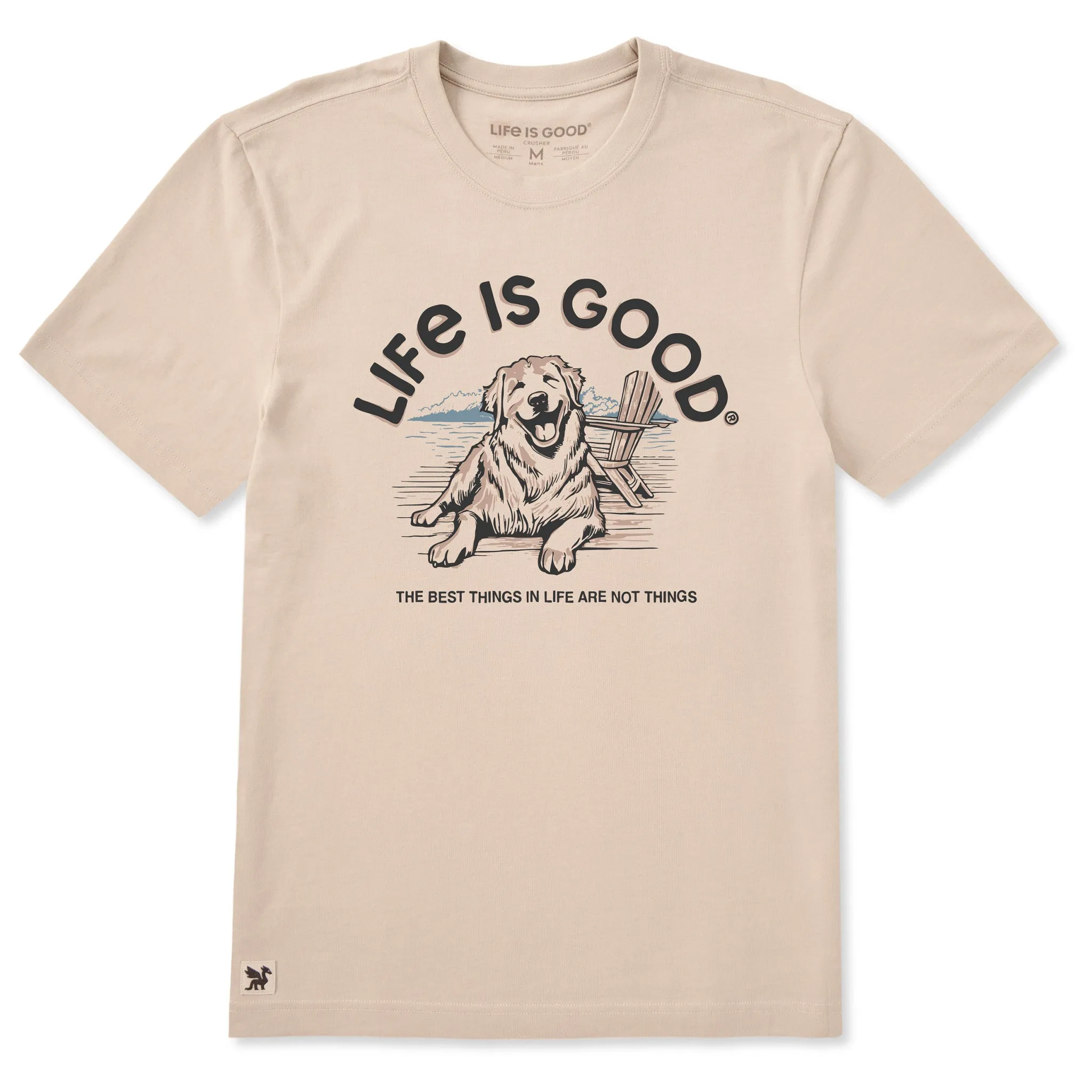 Men's Best Things Adirondack & Dog Short Sleeve Crusher-LITE Tee sold by Life is Good