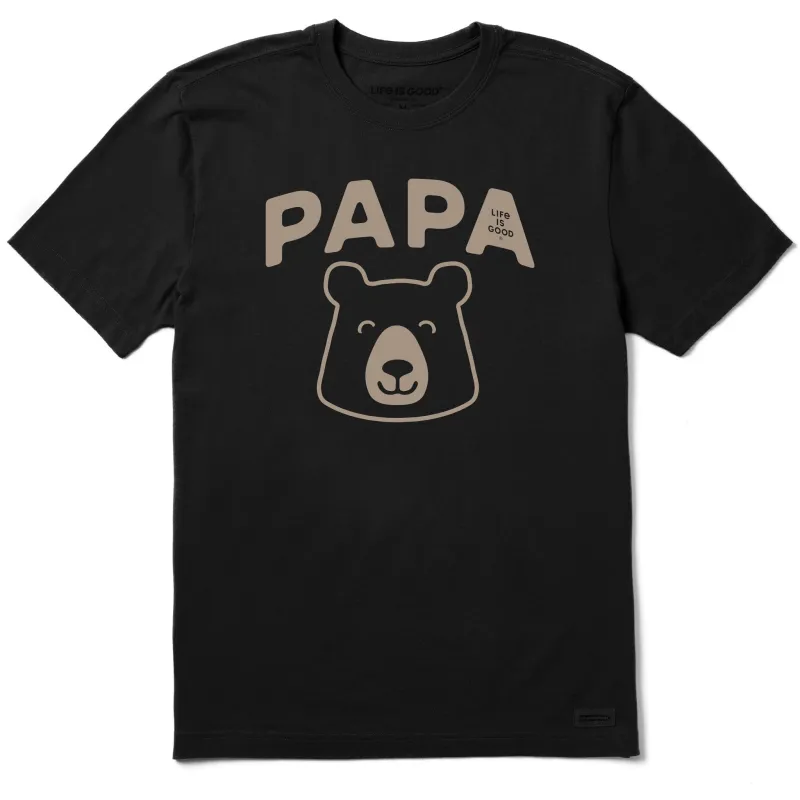 Men's Papa Bear Head Short Sleeve Crusher-LITE Tee made by Life is Good
