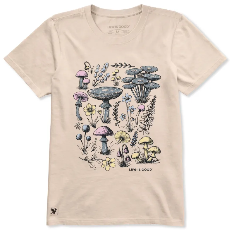 Women's Collection of Mushrooms Short Sleeve Crusher Tee made by Life is Good