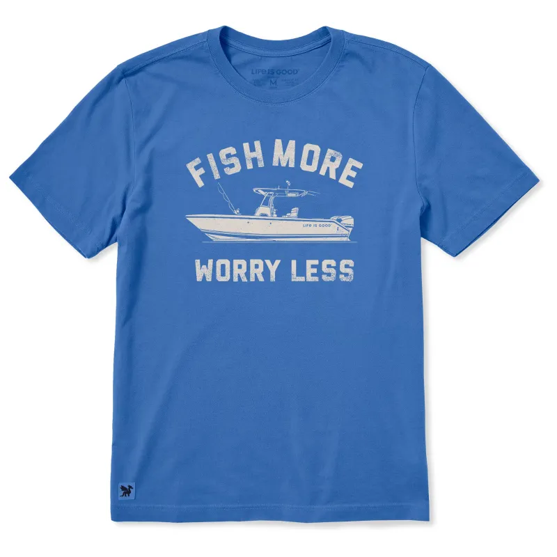 Men's Fish More Boat Short Sleeve Crusher-LITE Tee made by Life is Good